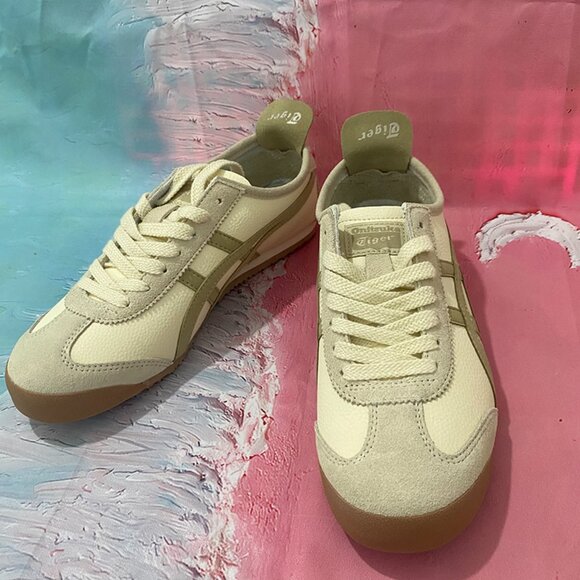 Onitsuka Tiger MEXICO 66 Light Brown Men's Sneakers - Picture 6 of 9